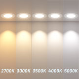 6 Inch Retrofit Eyeball Gimbal Can Lights, Slim Design, Selectable CCT,1200 Lumens - 11