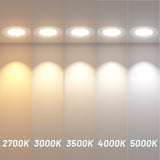 6 Inch Gimbal LED Recessed Lighting, 360° & 90° Adjustable Eyeball, Selectable CCT, 1200 Lumens - 4