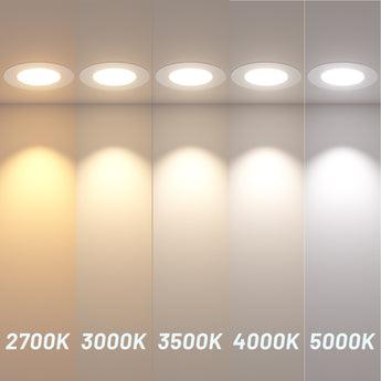 6 Inch Gimbal LED Recessed Lighting, 360° & 90° Adjustable Eyeball, Selectable CCT, 1200 Lumens - 4