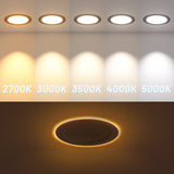 6 Inch Recessed LED Lighting With Night Light, Slim Design, Selectable CCT, 1100 Lumens - 4