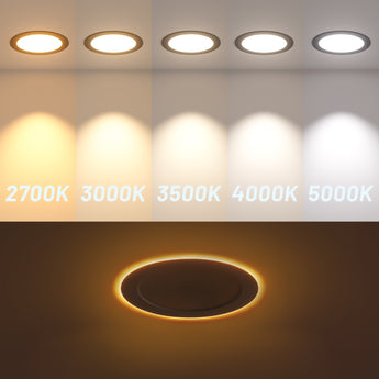 6 Inch Recessed LED Lighting With Night Light, Slim Design, Selectable CCT, 1100 Lumens - 4