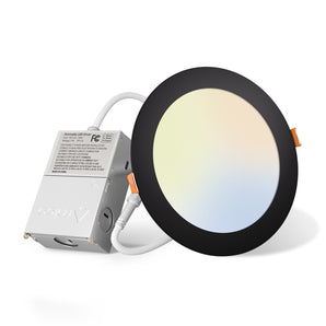 6 Inch Recessed LED Lighting, Slim Design, Selectable CCT, 1050 Lumens