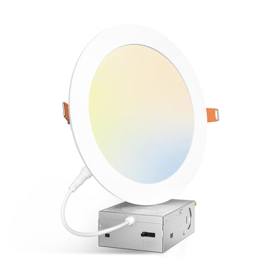 7 Inch Recessed LED Lighting, Slim Design, Selectable CCT, 1300 Lumens