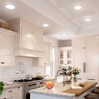 8 Inch Recessed LED Lighting With Night Light, Slim Design, Selectable CCT, 1600 Lumens - 5