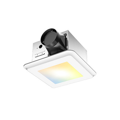 Exhaust Fans with a visible light source on a white background