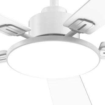 Amico 52" Downrod Mount Smart Ceiling Fan with Light, 3CCT Dimmable, 6 Speeds, Reversible DC Motor, Remote APP Alexa Control, Quiet for Home Bedroom Living Room, Black - 17