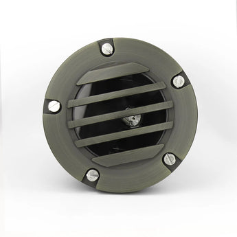 Antique Bronze Brass In - Ground Light, MR16 Low Voltage Landscape Well Light, IP65 Waterproof Outdoor Recessed Uplight Fixture - 7