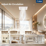 Bathroom Exhaust Fan, 3-Speed Selectable Airflow, 70-90-110 CFM, 0.5-1.0-1.5 Sones, DC Motor, ETL & FCC Certified-3