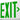Double Sided Green LED Exit Sign, UL94V-0 Flame Retardant, Hardwired 120V/277V with 90Min Emergency Battery Backup, Commercial Exit Light for Public Buildings-1