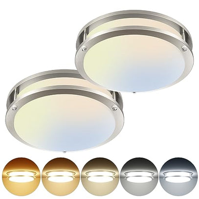 Double Ring LED Flush Mount Ceiling Light
