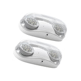 Emergency Lights for Business, with Battery Backup, Hard Wired, UL 924 Certified, AC 120/277V, Two Head Adjustable LED Emergency Lighting, 260 Lumens-1