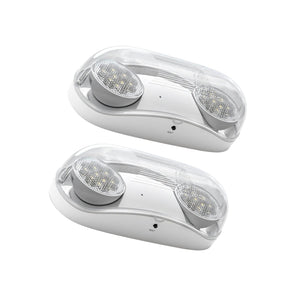 Emergency Lights for Business, with Battery Backup, Hard Wired, UL 924 Certified, AC 120/277V, Two Head Adjustable LED Emergency Lighting, 260 Lumens-1