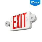Exit Sign with Emergency Lights, Two LED Adjustable Head Emergency Light with Battery, Exit Sign for Business-15