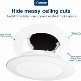 Goof Ring for 6 Inch Recessed Lights, Can Light Trim Ring Cover, 8.6" Outer Diameter, 6.2" Inner Diameter - 8