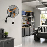 Industrial Wall Mount Fan with Remote Control, High Velocity Oscillating Wall Mounted Fan, DC Motor Commercial Shop Fan for Garage, Workshop, Gym, Patio, Indoor/Outdoor-14