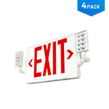 LED Double-Sided Exit Sign with Emergency Lights, Adjustable LED Emergency Exit Lights with Battery Backup, Hard Wired, UL Certified, AC 120/277V-10