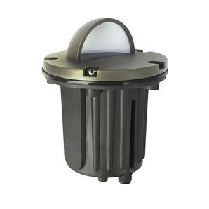 Low Voltage Brass In - Ground Well Light, Antique Bronze MR16 Landscape Recessed Light Fixture, Waterproof Outdoor Uplight - 1