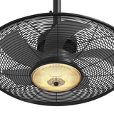 Outdoor Ceiling Fan with Light for Patios, 24 inch Black Waterproof Gazebo Fan with Remote&APP Control, Reversible, Dimmable, Plug in Hook Mount Portable Fan for Garage Pergola Porch Canopy Visit the addlon Sto-4