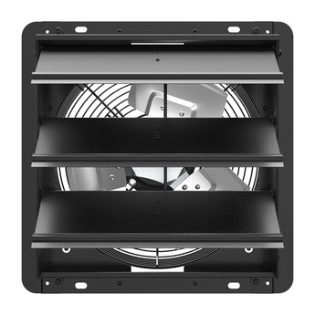Shutter Exhaust Fan 8-Speed , 1238 CFM DC Vent Fan with Thermostat Humidity Control for Attic Garage Chicken Coop-16