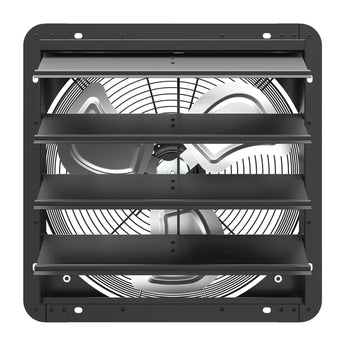 Shutter Exhaust Fan 8-Speed , 1238 CFM DC Vent Fan with Thermostat Humidity Control for Attic Garage Chicken Coop-24