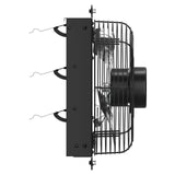 Shutter Exhaust Fan 8-Speed , 1238 CFM DC Vent Fan with Thermostat Humidity Control for Attic Garage Chicken Coop-17