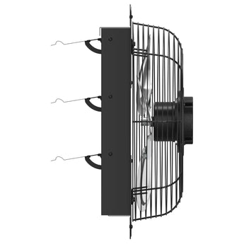 Shutter Exhaust Fan 8-Speed , 1238 CFM DC Vent Fan with Thermostat Humidity Control for Attic Garage Chicken Coop-21
