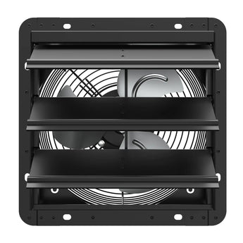 Shutter Exhaust Fan Wall Mounted with EC Motors and Remote Control, Timer, 8 Speeds, 850CFM, Low Noise, Easy to Install, Plug in Ventilation Fan for Garages, Shops, Greenhouse, Attic-12