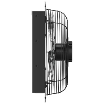 Shutter Exhaust Fan Wall Mounted with EC Motors and Remote Control, Timer, 8 Speeds, 850CFM, Low Noise, Easy to Install, Plug in Ventilation Fan for Garages, Shops, Greenhouse, Attic-21