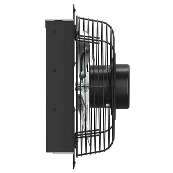 Shutter Exhaust Fan Wall Mounted with EC Motors and Remote Control, Timer, 8 Speeds, 850CFM, Low Noise, Easy to Install, Plug in Ventilation Fan for Garages, Shops, Greenhouse, Attic-13