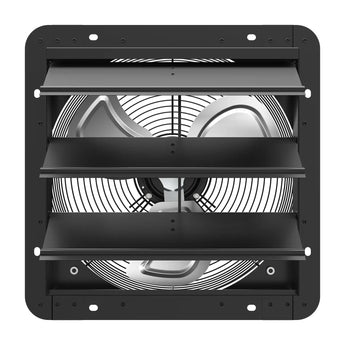 Shutter Exhaust Fan Wall Mounted with EC Motors and Remote Control, Timer, 8 Speeds, 850CFM, Low Noise, Easy to Install, Plug in Ventilation Fan for Garages, Shops, Greenhouse, Attic-20