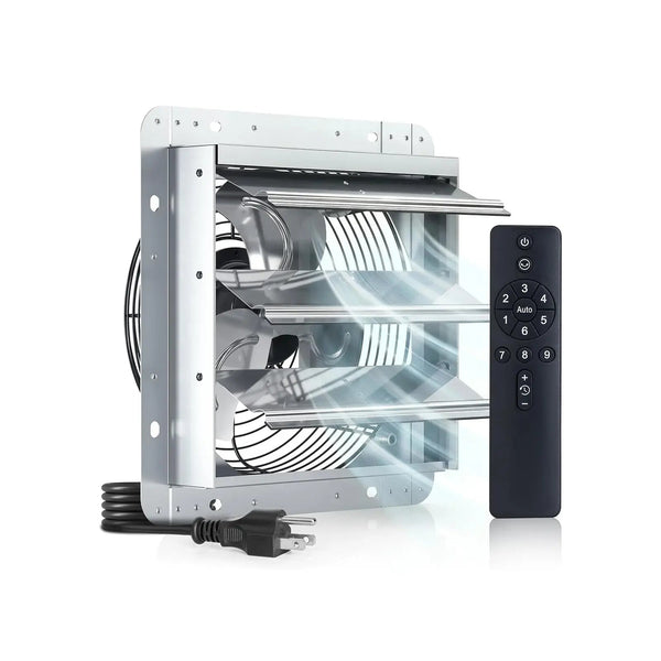 amico works　ディフューザー付き Shutter Exhaust Fan with Remote, 9-Speed Energy Efficient & Quiet