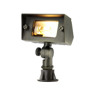 Solid Brass Low Voltage Wall Washer Light, Antique Bronze Landscape Floodlight for G4 LED Bulbs, IP65 Waterproof & ETL Listed (Lamp Not Included) - 2