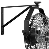 Wall Mount Fan 9-Speed High Velocity , 1050 CFM Brushless DC Metal Fan with Remote, Industrial Fan for Garage Warehouse Patio Outdoor-17