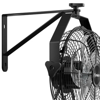 Wall Mount Fan 9-Speed High Velocity , 1050 CFM Brushless DC Metal Fan with Remote, Industrial Fan for Garage Warehouse Patio Outdoor-17