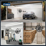 Wall Mount Fan 9 - Speed High Velocity , 1050 CFM Brushless DC Metal Fan with Remote, Industrial Fan for Garage Warehouse Patio Outdoor - 5