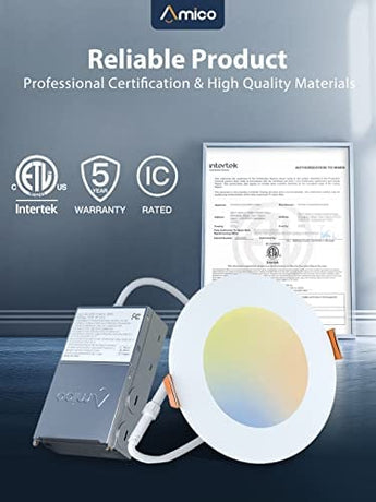 ETL Intertek, IC rated reliable recessed lights