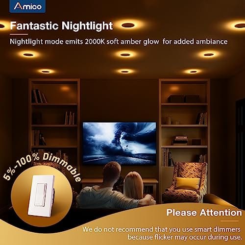Canless Recessed Lighting With Night Light