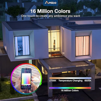 4/6 Inch White Smart Wifi Slim Recessed Led Light, RGB, 2700 - 6500K Color Changing - 3